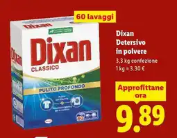Lidl DIXAN DETERSIVO IN POLVERE offerta