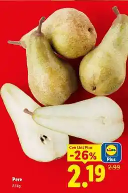 Lidl Pere offerta