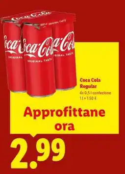 Lidl Coca Cola Regular offerta