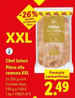 Lidl Chef Select Pinsa alla romana XXL offerta
