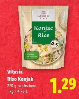 Lidl Vitasia Riso Konjak offerta