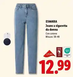 Lidl ESMARA Jeans a sigaretta da donna offerta