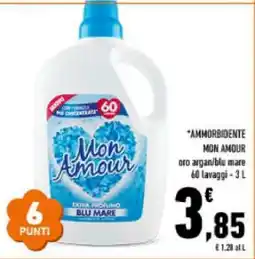 Conad Ammorbidente Mon Amour offerta