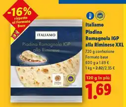 Lidl Italiamo Piadina Romagnola IGP alla Riminese XXL offerta
