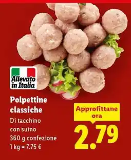 Lidl Polpettine classiche offerta