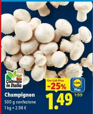 Lidl Champignon offerta
