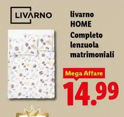 Lidl livarno HOME Completo lenzuola matrimoniali offerta