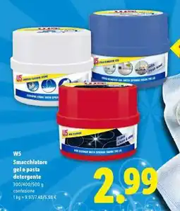 Lidl W5 Smacchiatore gel o pasta detergente offerta