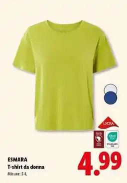 Lidl esmara T-shirt da donna offerta