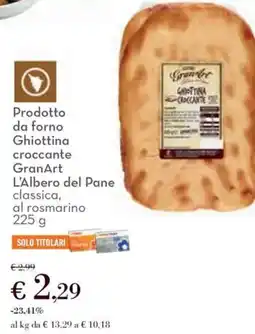 Conad Prodotto da forno Ghiottina croccante GranArt L'Albero del Pane offerta