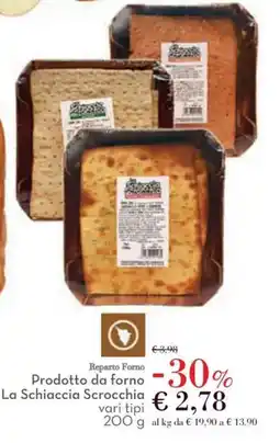 Conad Prodotto da forno La Schiaccia Scrocchia offerta