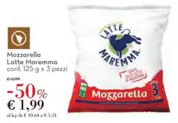 Conad Mozzarella Latte Maremma offerta