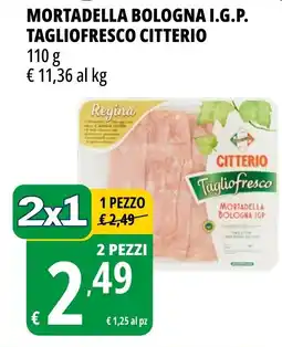 Tigros Mortadella bologna i.g.p. tagliofresco CITTERIO offerta
