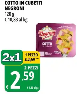 Tigros Cotto in cubetti NEGRONI offerta