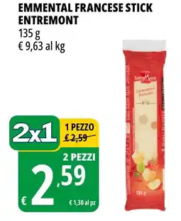 Tigros Emmental francese stick ENTREMONT offerta