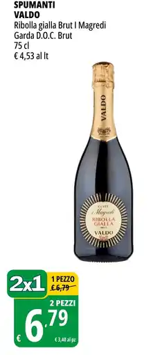 Tigros Spumanti valdo ribolla gialla brut, magredi garda d.o.c. brut offerta