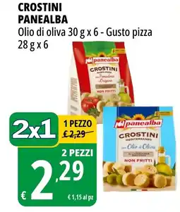 Tigros CROSTINI PANEALBA Olio di oliva, Gusto pizza offerta