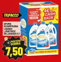 Risparmio Casa Spuma sciampagna liquido lavatrice offerta