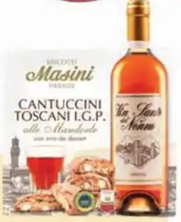 Conad Confezione cantuccini toscani IGP e Vin Santo Biscotti Masini offerta