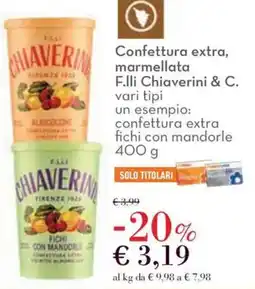 Conad Confettura extra, marmellata F.lli Chiaverini & C. offerta