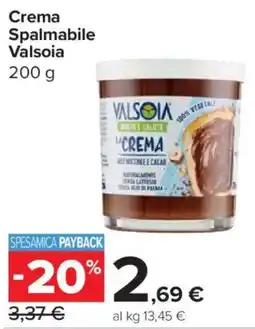 Carrefour Express Crema Spalmabile Valsoia offerta