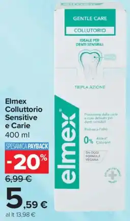 Carrefour Express Elmex Colluttorio Sensitive e Carie offerta