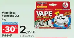 Carrefour Express Vape Esca Formiche X2 offerta