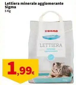 Sigma Lettiera minerale agglomerante Sigma offerta