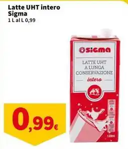 Sigma Latte UHT intero Sigma offerta