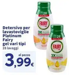 Sigma Detersivo per lavastoviglie Platinum Fairy gel offerta