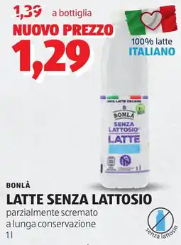 ALDI Bonlà latte senza lattosio offerta
