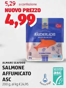 ALDI Almare seafood salmone affumicato ASC offerta