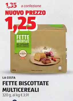 ALDI La cesta fette biscottate multicereali offerta