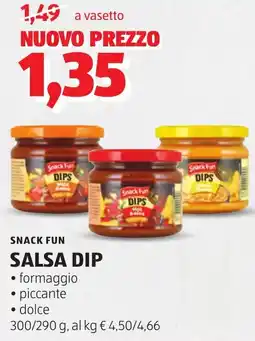 ALDI Snack fun salsa DIP offerta