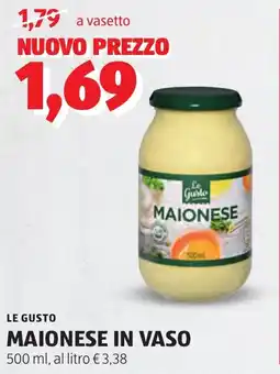 ALDI Le gusto maionese in vaso offerta