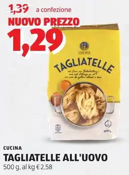 ALDI Cucina tagliatelle all'uovo offerta