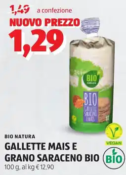 ALDI Bio natura gallette mais e vegan grano saraceno bio offerta