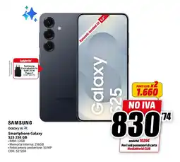 MediaWorld SAMSUNG Smartphone Galaxy S25 256 GB offerta