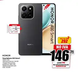 MediaWorld HONOR Smartphone 400 Smart offerta