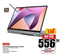 MediaWorld Lenovo Convertibile IdeaPad Flex 5 14ABR8 offerta