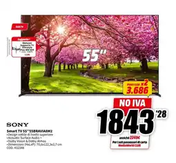 MediaWorld SONY Smart TV 55"55BRAVIA8M2 offerta