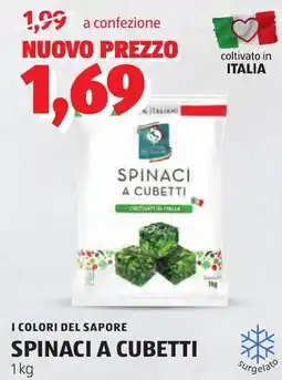 ALDI I colori del sapore spinaci a cubetti offerta