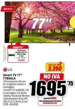 MediaWorld LG Smart TV 77" 77B56LA offerta