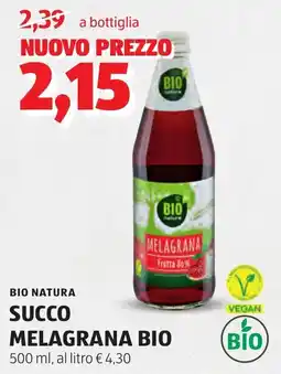 ALDI Bio natura succo melagrana bio offerta