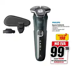 MediaWorld PHILIPS Rasoio S5884/38 offerta