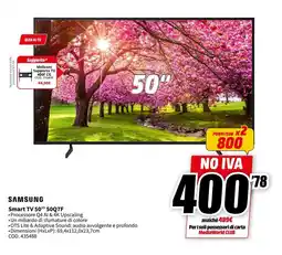 MediaWorld SAMSUNG Smart TV 50" 50Q7F offerta
