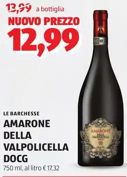 ALDI Le barchesse amarone della valpolicella DOCG offerta
