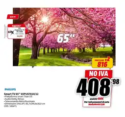 MediaWorld PHILIPS Smart TV 65" 65PUS7810/12 offerta