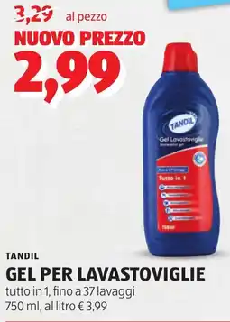 ALDI Tandil gel per lavastoviglie offerta