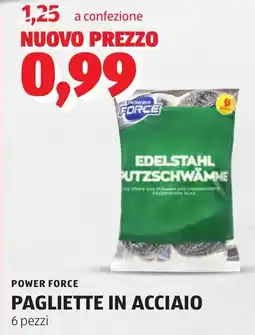 ALDI Power force pagliette in acciaio offerta